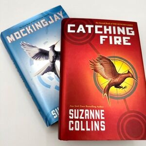 The Hunger Games Catching Fire Mockingjay Suzanne Collins Hardcover Book Set